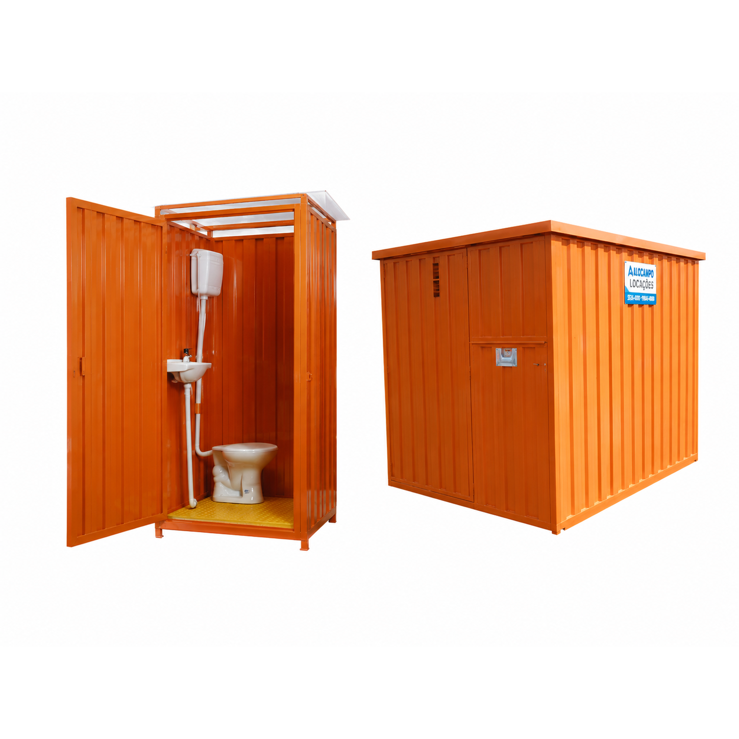 Containers e banheiros