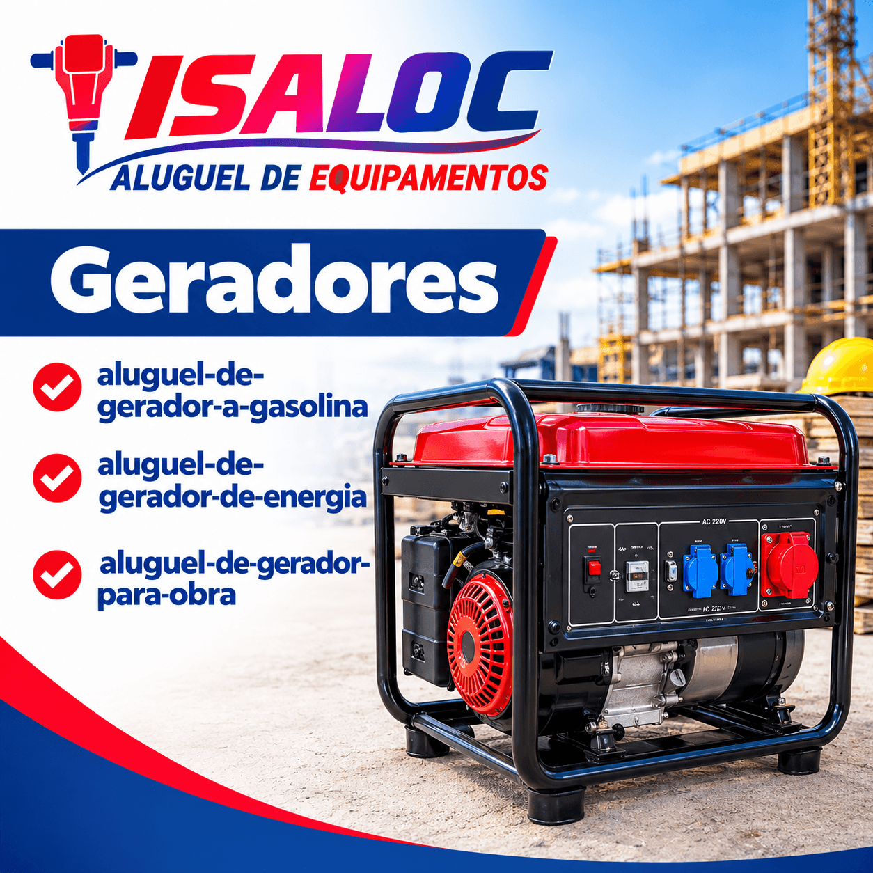 Aluguel de Gerador a Gasolina