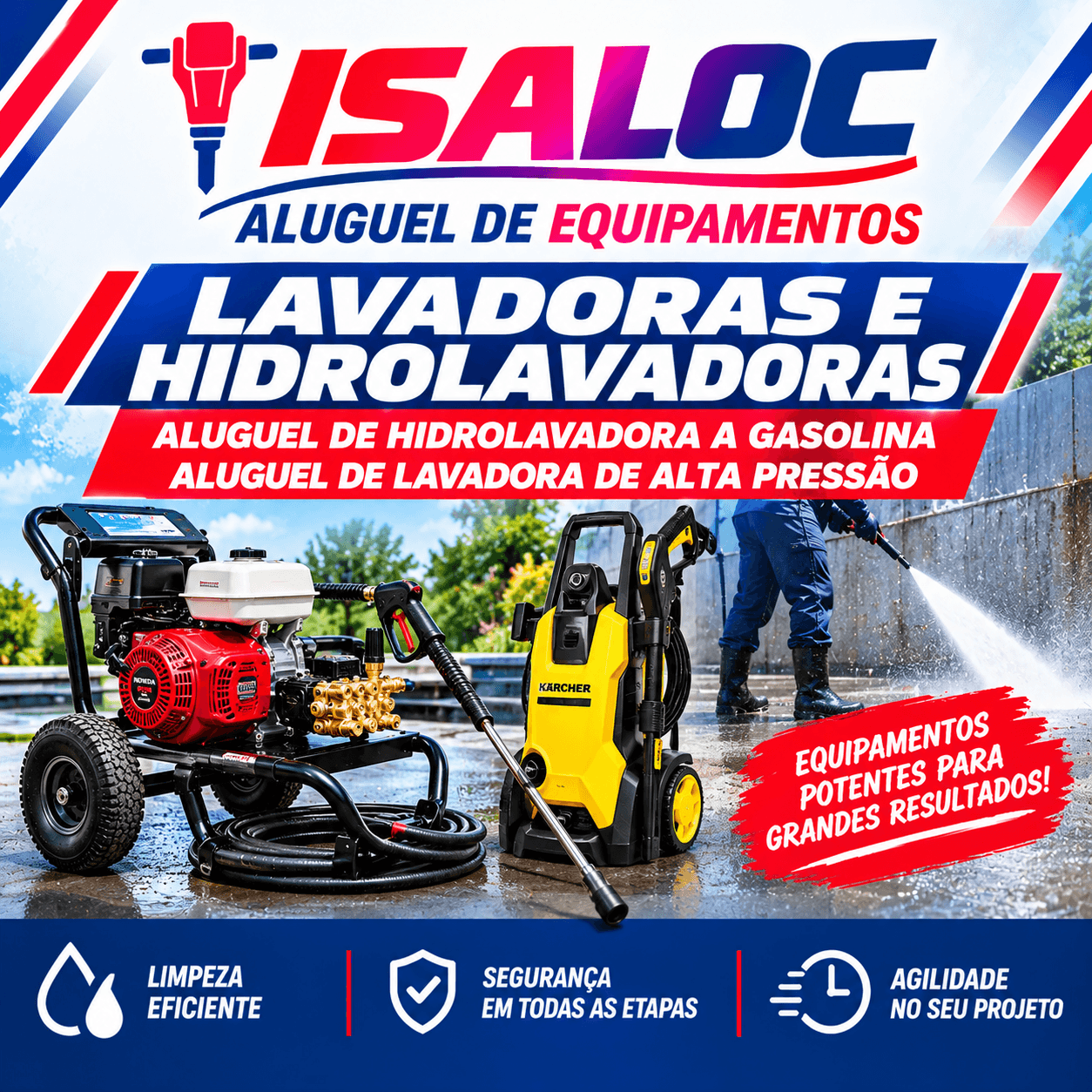 Aluguel de Hidrolavadora