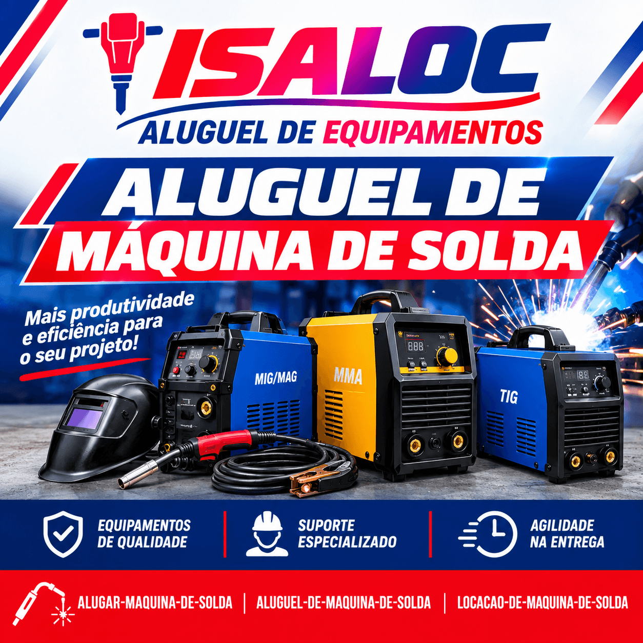 Aluguel de Máquina de Solda Inversora