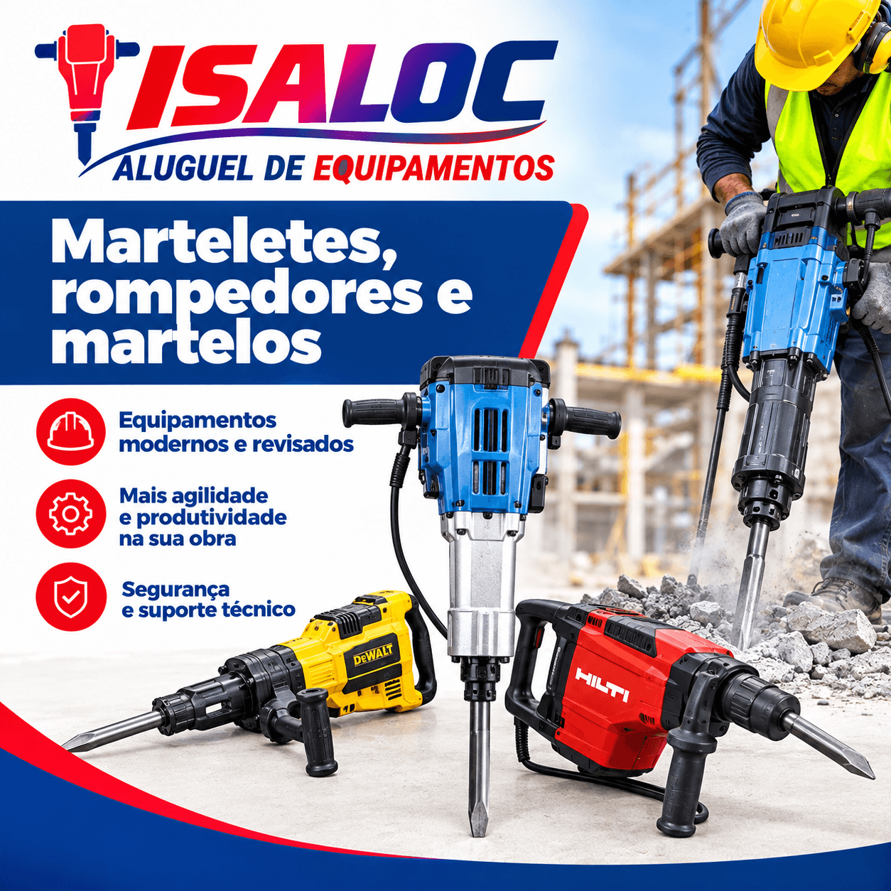 Aluguel de Martelete para Demolição