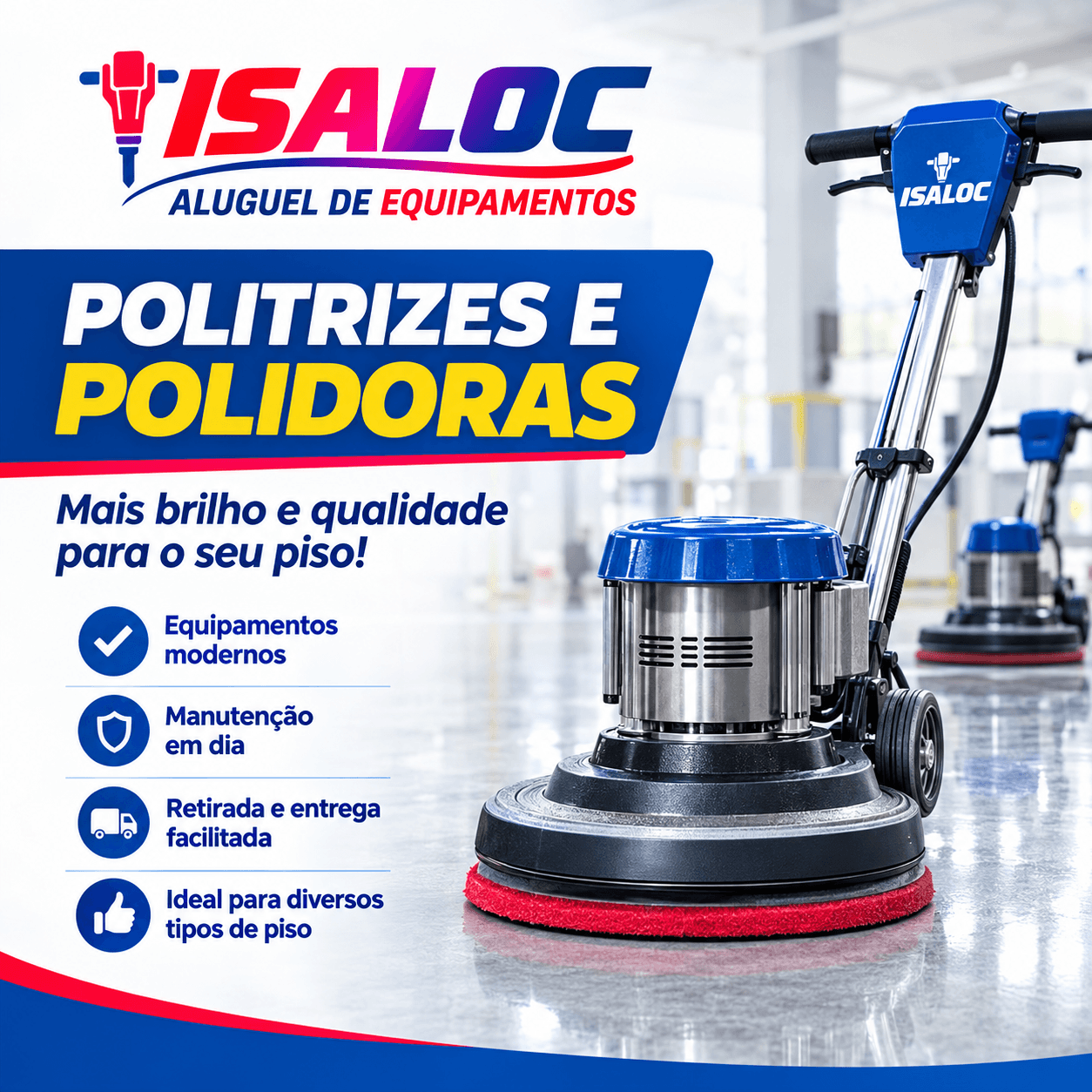 Locação de Máquina Polidora