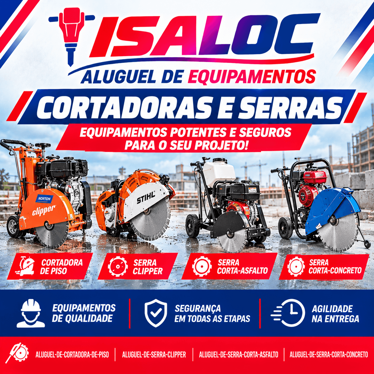 Locação de Serra Clipper
