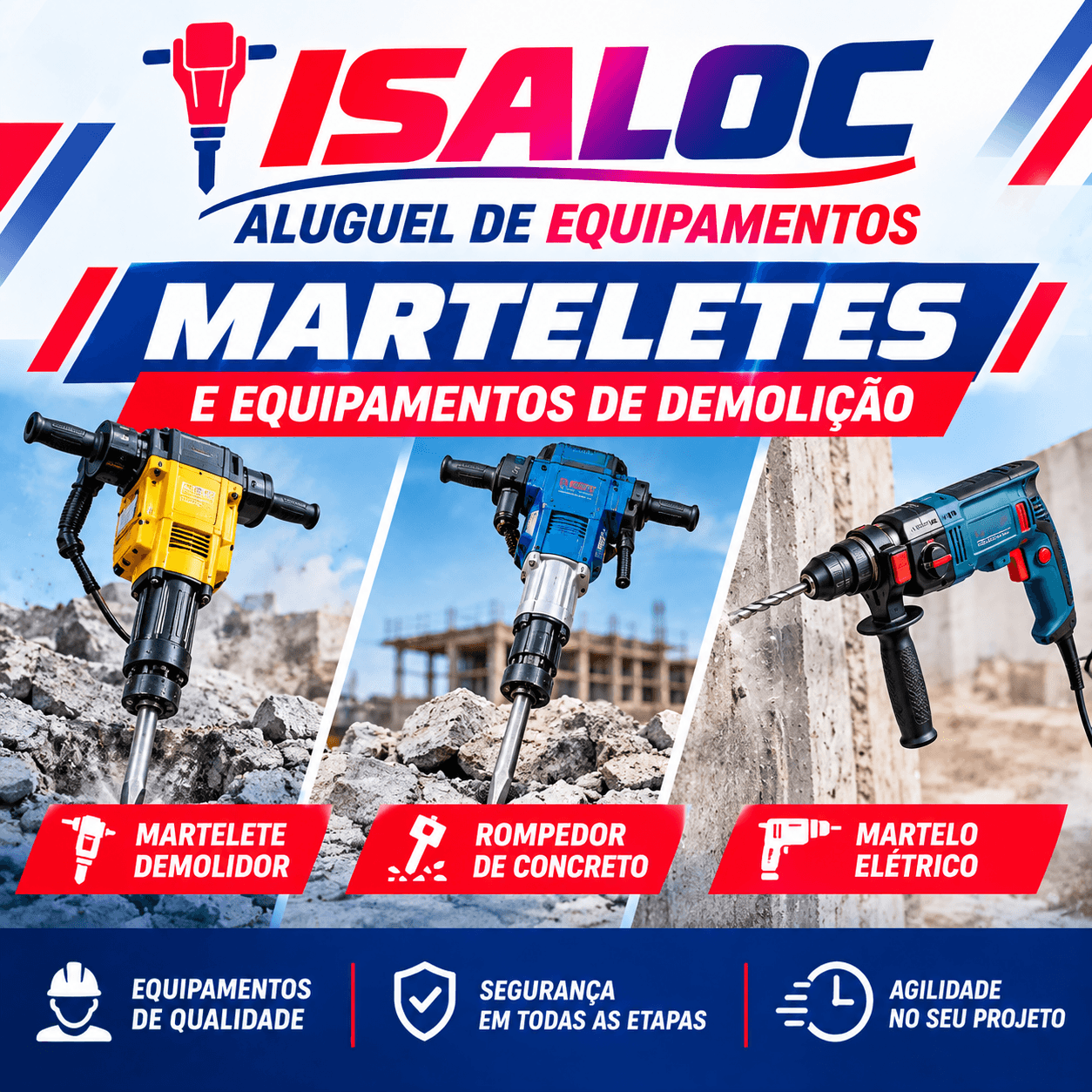 Martelete para Quebrar Concreto